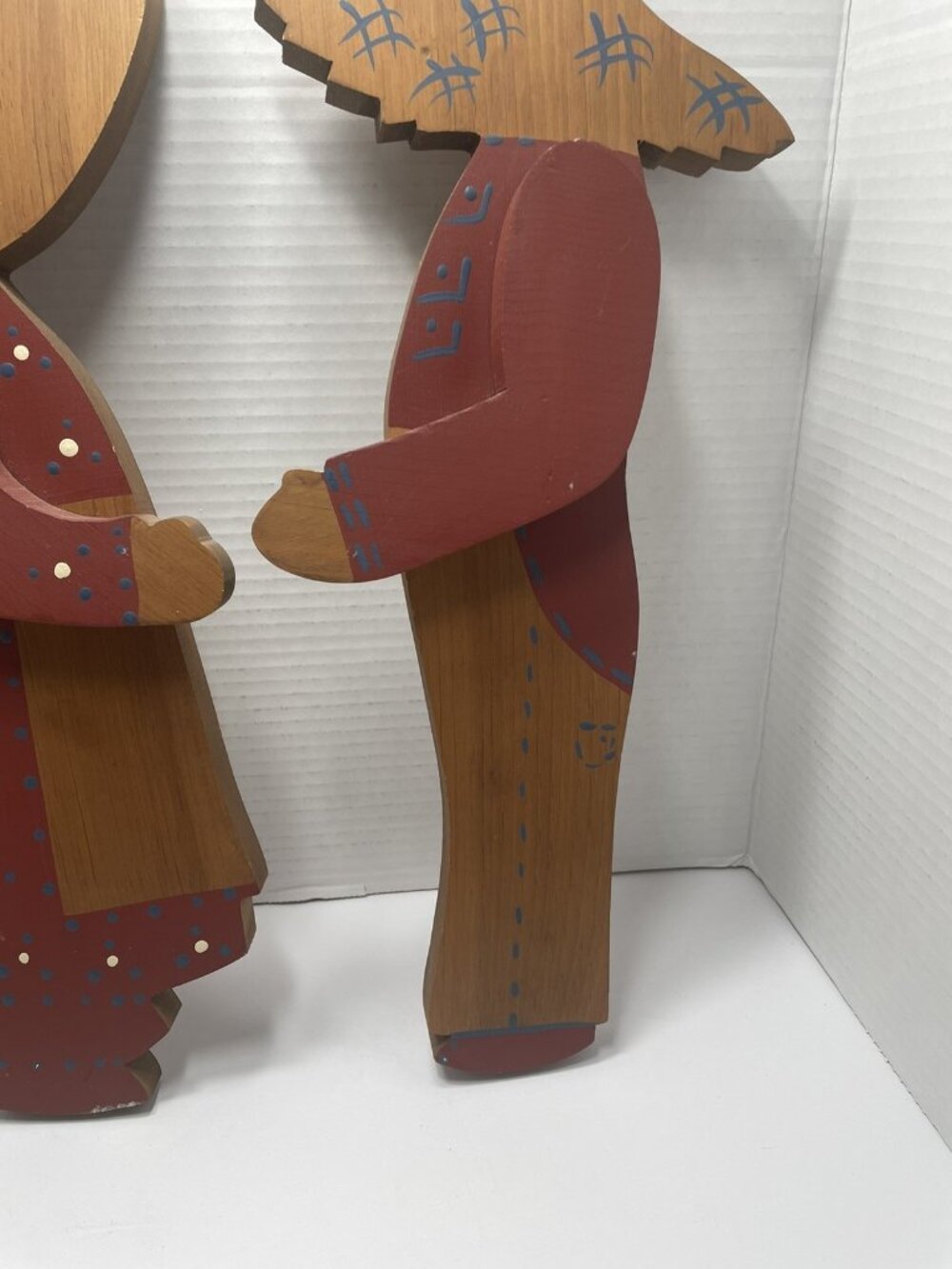 Vintage American Folk Art/Primative Silhouettes Pioneers - Picture 6 of 13